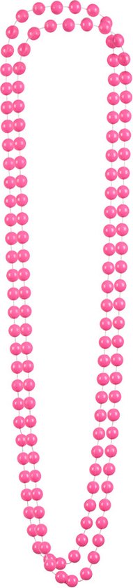 Boland - 2 Kettingen Magali roze Roze - Volwassenen - Vrouwen - Charleston - 20's - Roaring Twenties