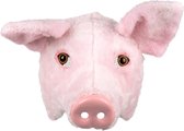 BOLAND BV - Masque de cochon en peluche pour adultes - Masques> Demi-masques