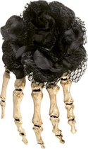 Boland Accessoire cheveux Skeleton main Polystyrène / polyester Zwart