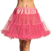 Boland - Petticoat de luxe neon roze - Volwassenen - Can Can - Prinsen en Prinsessen
