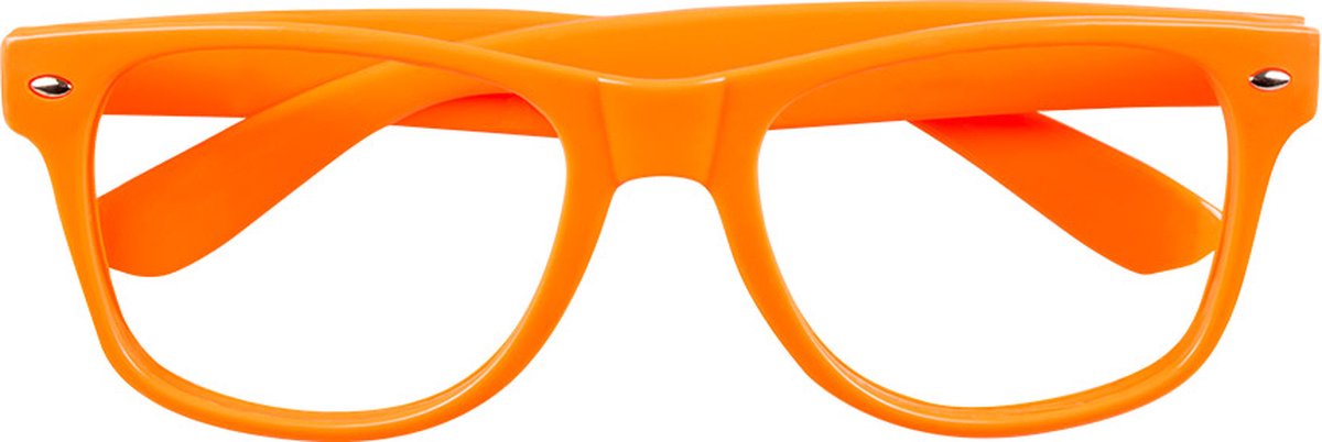 Boland - Partybril neon oranje Neon,Oranje - Volwassenen - Geen verkleedthema - - Boland