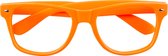 Boland - Partybril neon oranje Neon,Oranje - Volwassenen - Geen verkleedthema -