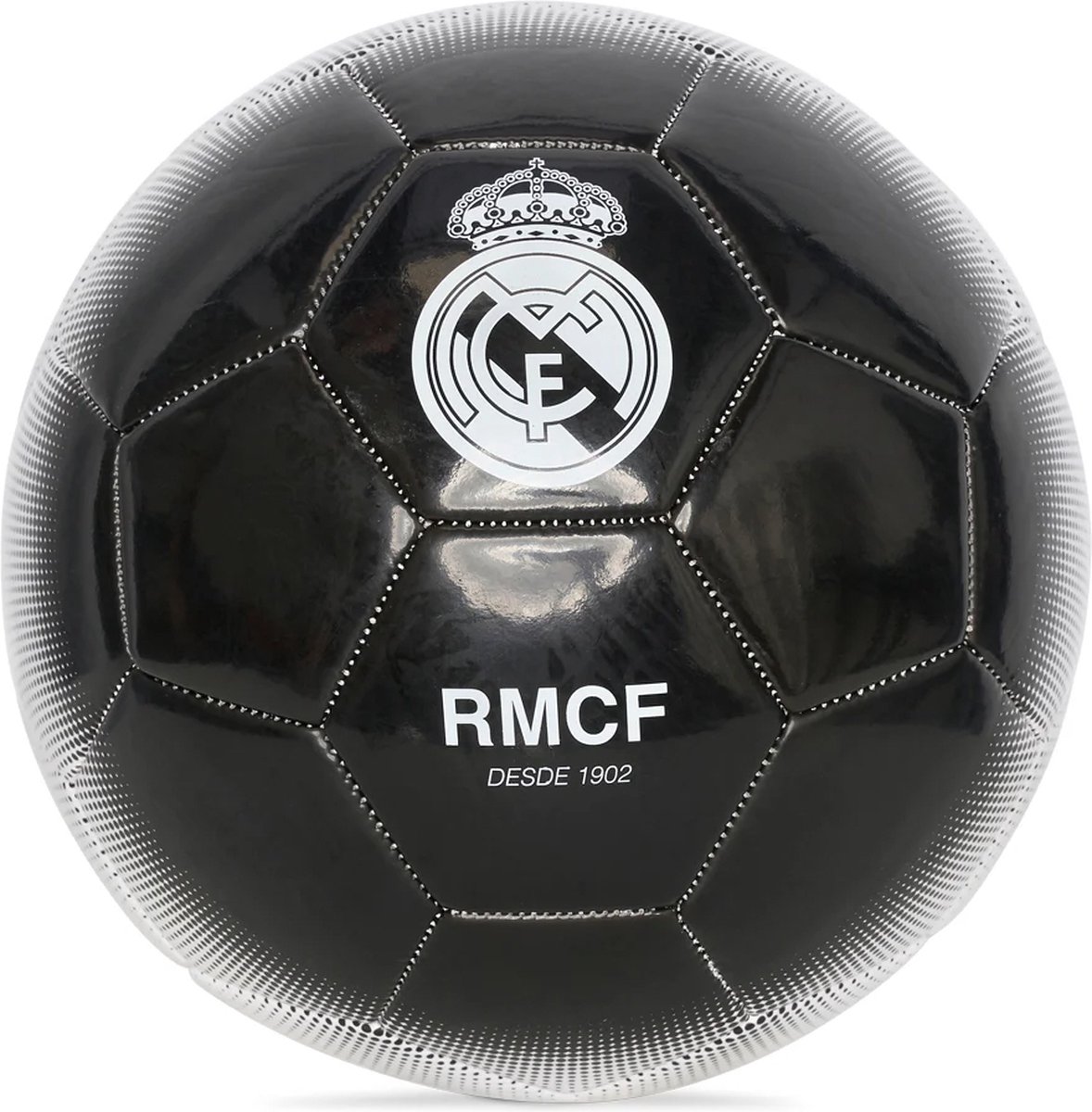 Real Madrid voetbal Hala - maat 5 - zwart/wit