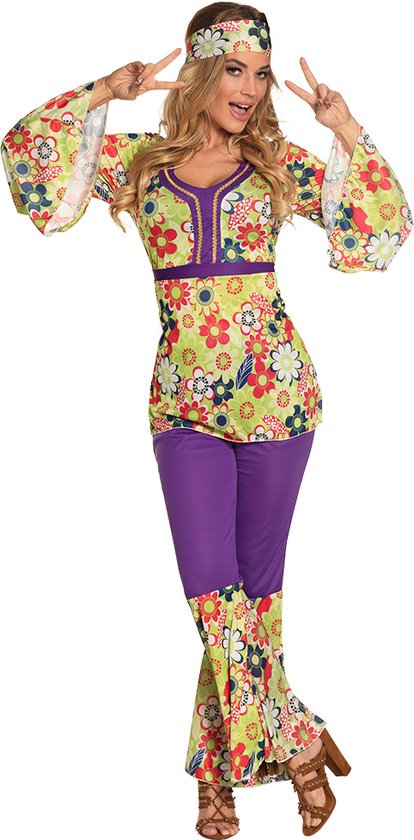 Boland - Kostuum Blossom woman (M) - Volwassenen - Hippie - 60's & 70's - Hippie & Flower Power