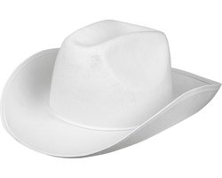 Boland - Hoed cowboy Rodeo wit Wit - 59 - Volwassenen - Unisex - Cowboy - Indiaan