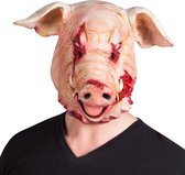 Boland - Latex hoofdmasker Bloederig varken - Volwassenen - Varken - Halloween en Horror