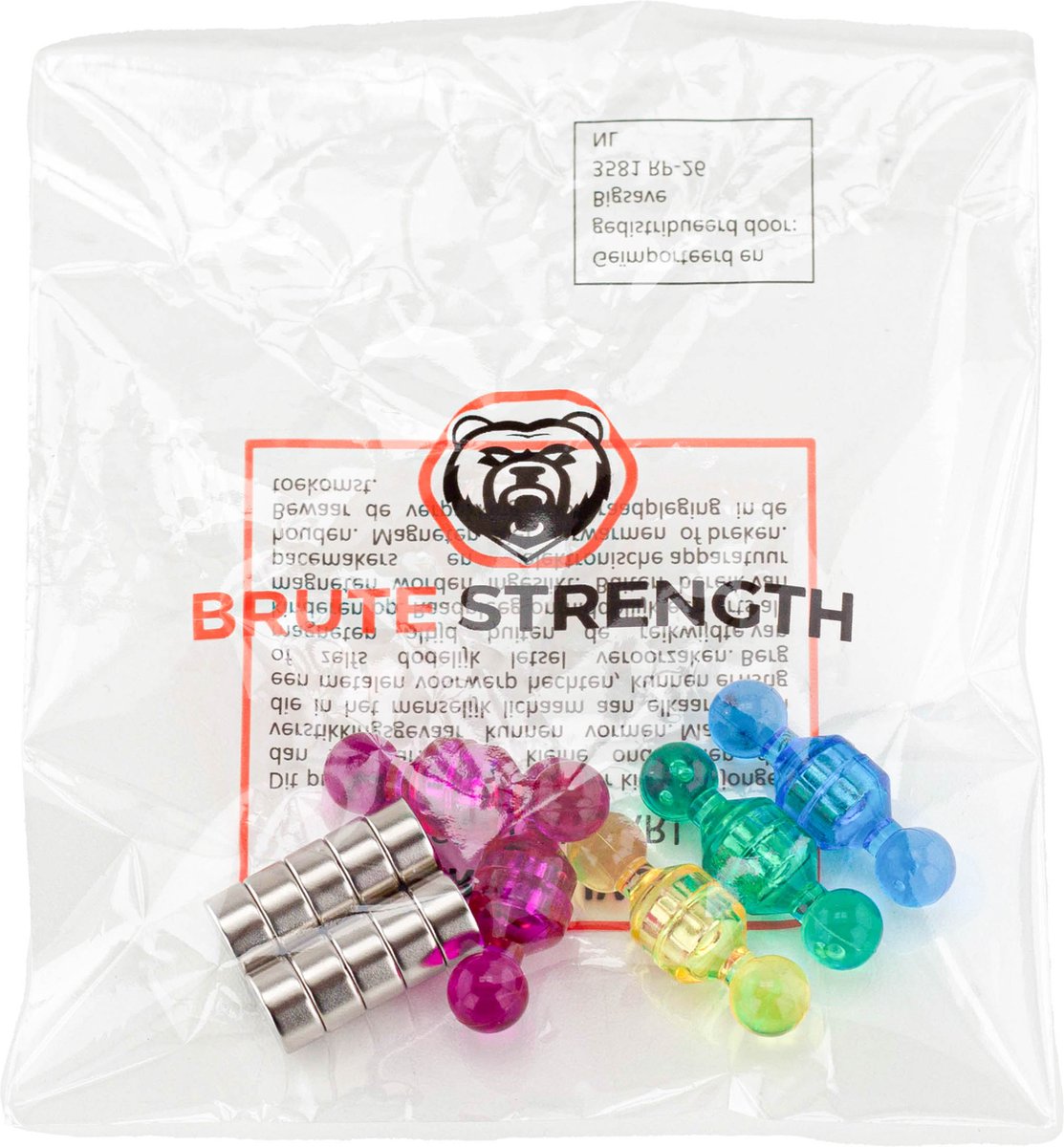 Brute Strength - Magnetisch Whiteboard (60x90 cm) Folie Zelfklevend met wisser - Weekplanner magneten en marker thumbnail 5