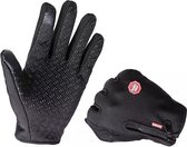 Tech Fleece Handschoenen - Waterdichte Touchscreen handschoenen - Winter - Scooter / Fiets / Wandelen - Heren en Dames - Sport - Touchscreen - Maat M - Zwart