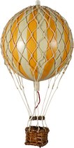 Authentic Models - Luchtballon Floating The Skies - Luchtballon decoratie - Kinderkamer decoratie - Zwart - Ø 8,5cm
