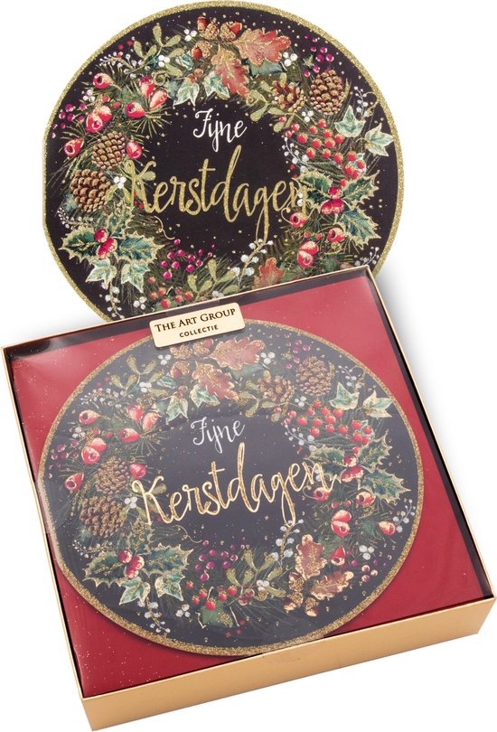Art Group Kerst - 2 designs - kerstkaart met envelop - set van 10 • Groen • de Bijenkorf