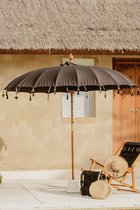 Bali parasol - zwart - 180 cm