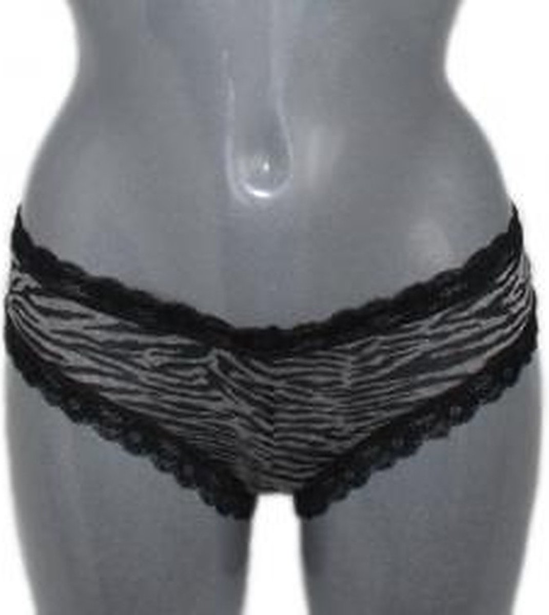 The Best Panties Elegante Boyshorts mit teils transparentem Zebra-Print M/L