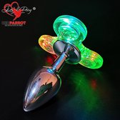 LED SpinnerPlug Pro | Luxe buttplug | Anaal plug | Fidget spinner | Lichtgevende sex toys | Luxe uitvoering