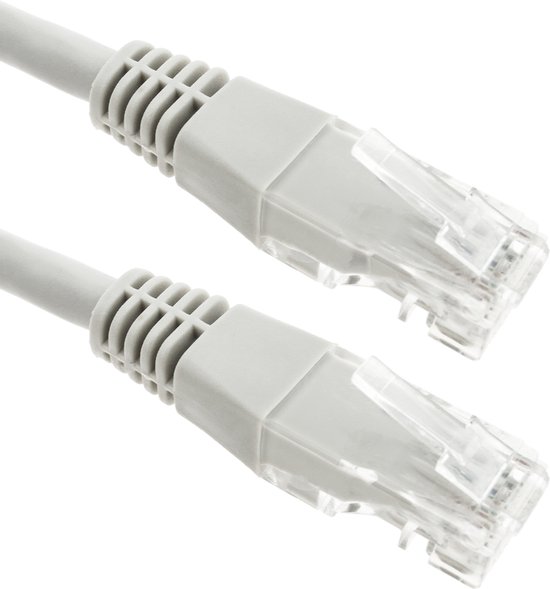 BeMatik - Câble réseau Ethernet UTP RJ45 LAN 6 Cat gris 25 cm | bol