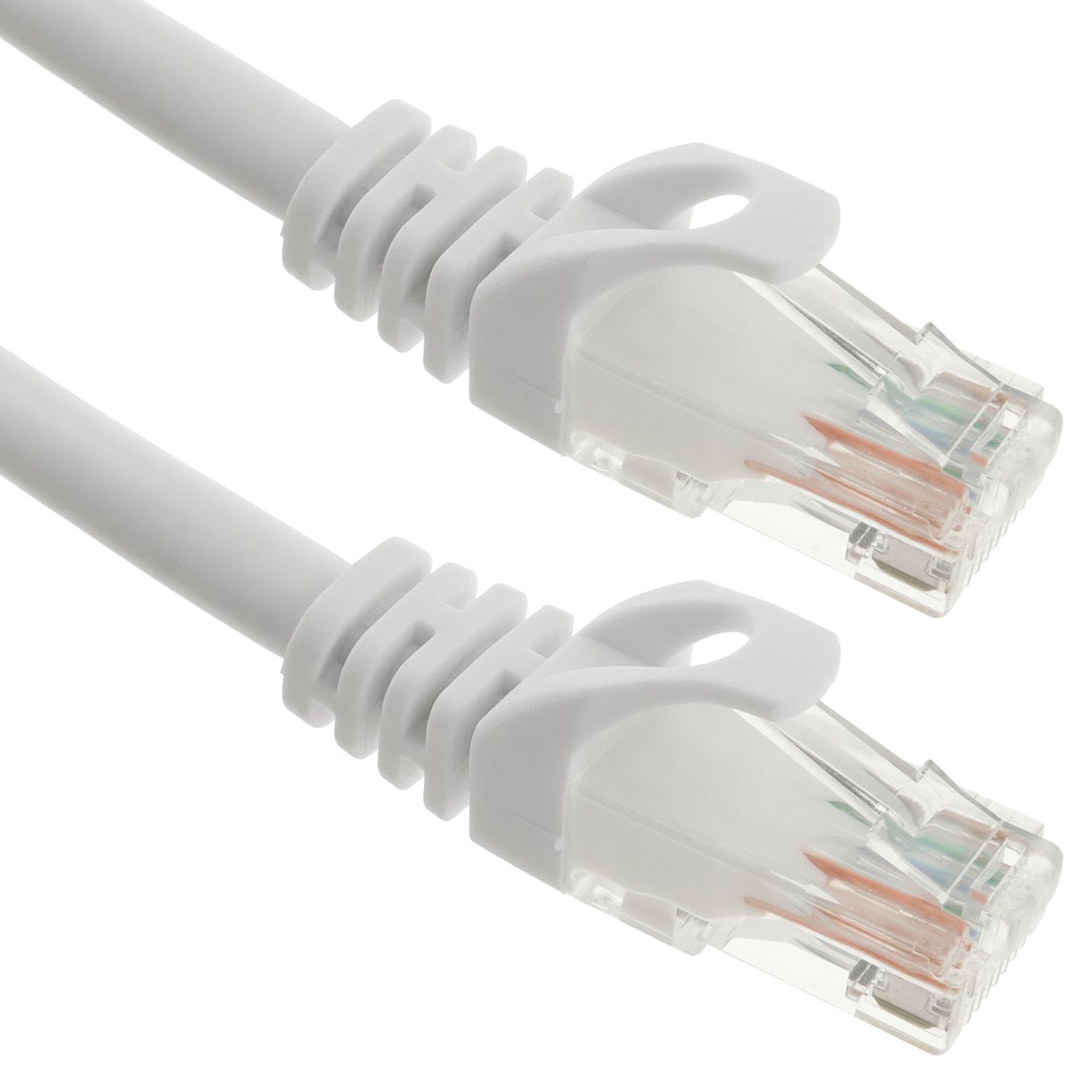 BeMatik - 0,25 m witte Cat.6a UTP Ethernet-netwerkkabel