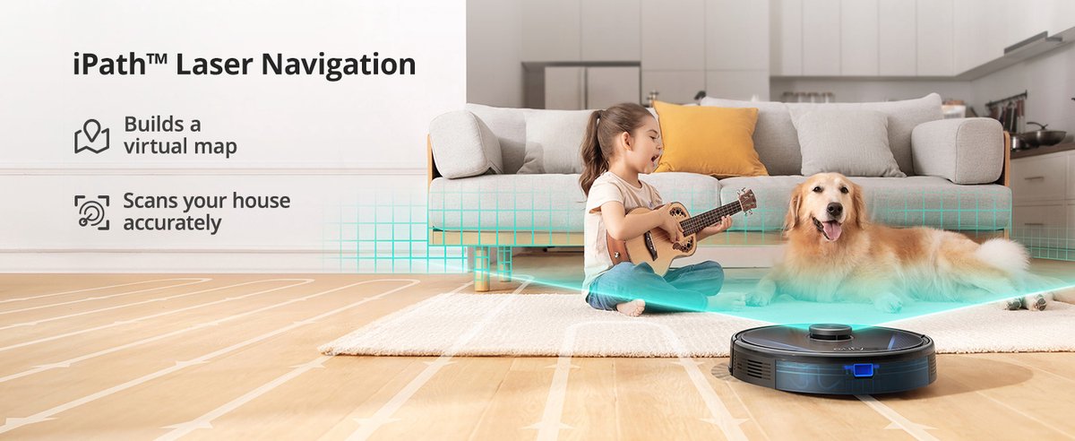 Eufy RoboVac LR30 Hybrid+ Robotstofzuiger Zwart 3000Pa - afbeelding 3