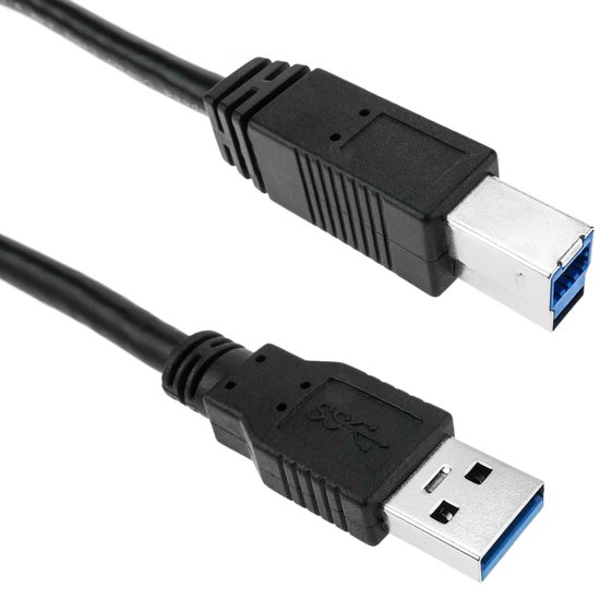 BeMatik - USB 2.0-kabel Type C mannelijk naar USB A mannelijk 2m