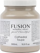 Fusion mineral paint - meubelverf - acryl - taupe kleur - cathedral taupe - 500 ml