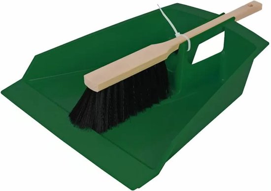 Foto: Talen tools xxl stoffer en blik donkergroen 43cm voor tuinafval blad