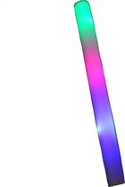 Eighties/nineties thema - LED foam stick/lichtstaaf - 1x stuks - gekleurd - 45 cm