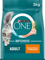 Purina ONE Adult - Poulet/céréales entiers - Nourriture pour chats - 3 kg