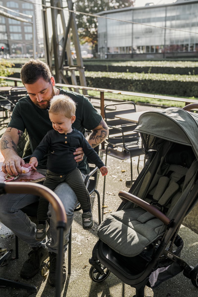 Novi Baby Sky Buggy - Groen Melange - inklapbaar - inclusief regenhoes — cadeau in Cadeau-ideeën - foto 5