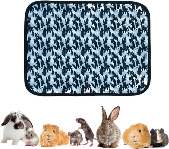 Strooiselmat Bodembedekker Voor knaagdieren - 76x81 cm - Camouflage