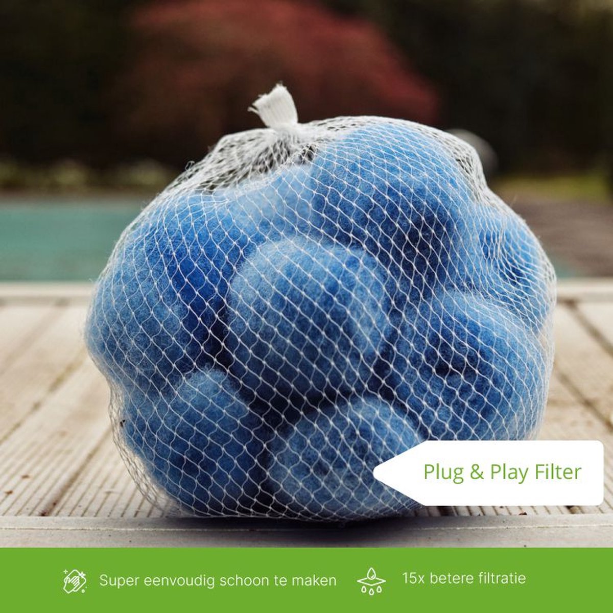 Fiber Filter | Spa Filter alternatief | In plaats van uw Intex S1 filter | Fiber bollen | spa filter