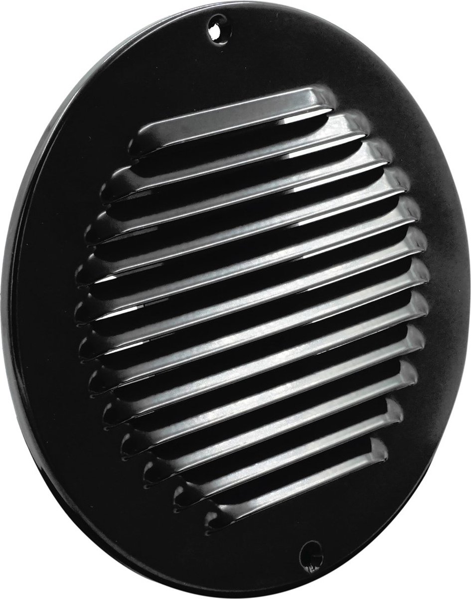 WEHA schoepenrooster aluminium Ø175mm - zwart (2401R175 ZW)