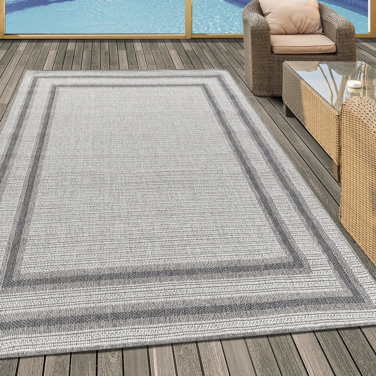 Muratap Aruba - Buitenkleed - Weerbestendig Vloerkleed - In & Outdoor - Creme