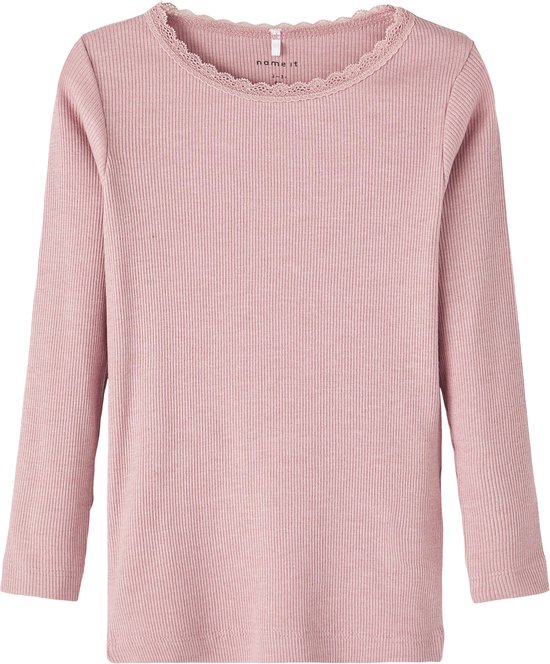 NAME IT Meisjes Nkfjatide Ss Top Korte Mouw Blouse, wit, 134/140 cm