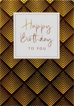 Kaart - Gold Rush - Happy birthday to you - GLD036-A