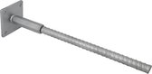 Support de poteau réglable pour installation dans le béton 110 x 110 mm, hauteur 500-560 mm, galvanisé à chaud