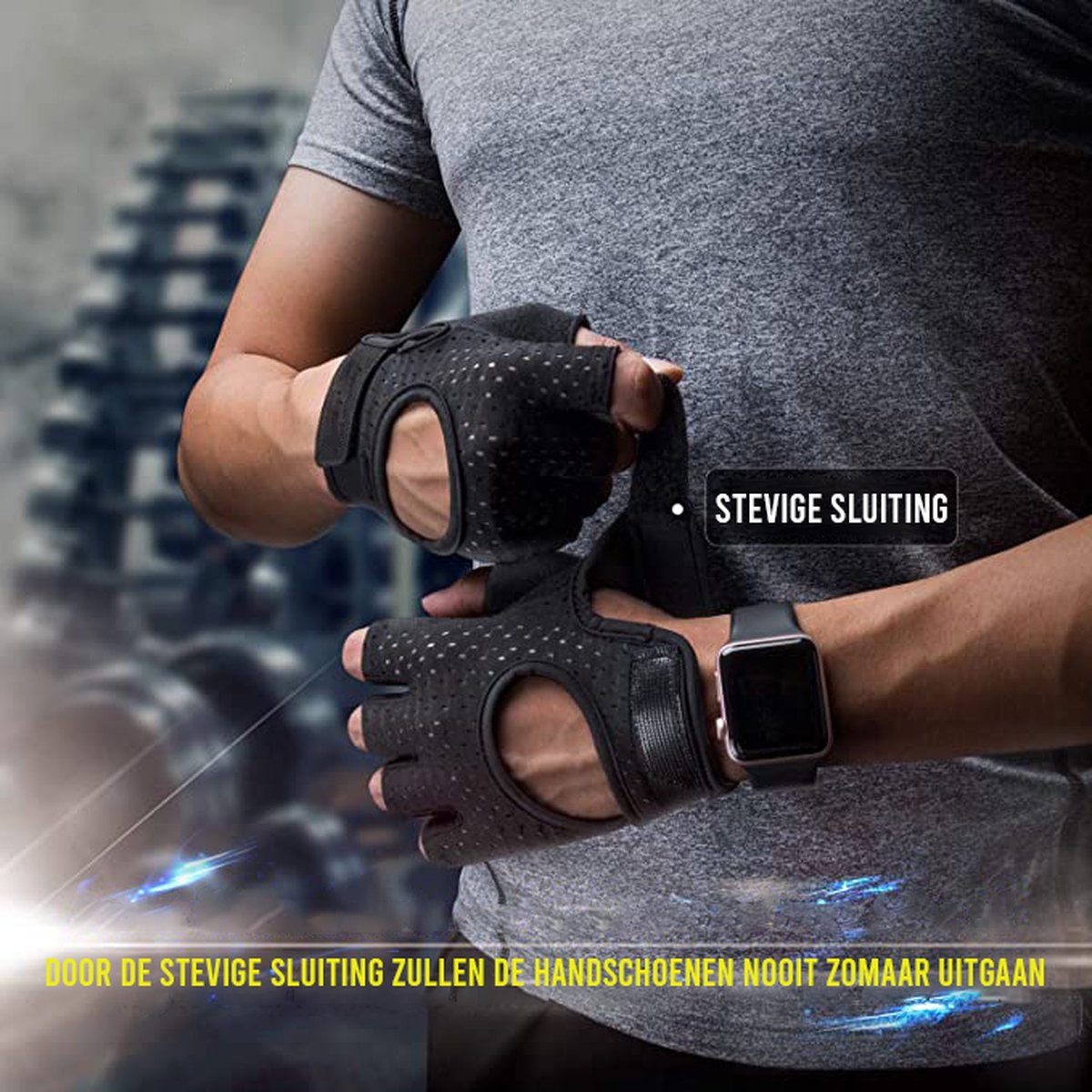 FitBoostR Sport & Fitness Handschoenen - Maat M - Heren & Dames - Krachttraining - Crossfit Grips — cadeau in Sport & Outdoor - foto 3