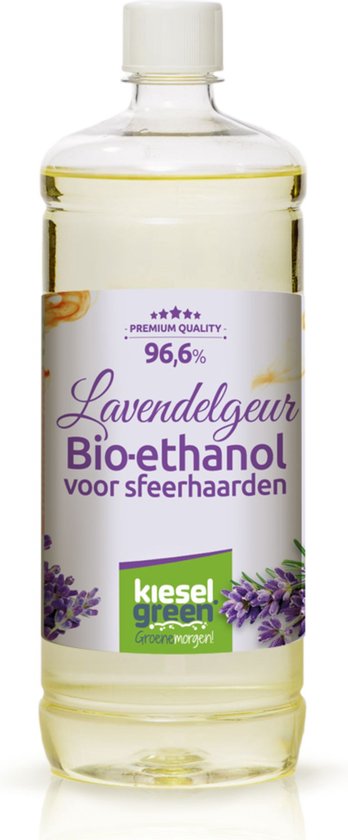 KieselGreen 12 Liter Bio-Ethanol Aromamix (Bos, Rozen, Lavendel, Vanille) - Bioethanol 96.6%, Veilig voor Sfeerhaarden en Tafelhaarden, Milieuvriendelijk - Premium Kwaliteit Ethanol voor Binnen en Buiten