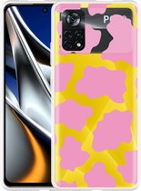 Poco X4 Pro Hoesje Roze Koeienvlekken - Designed by Cazy