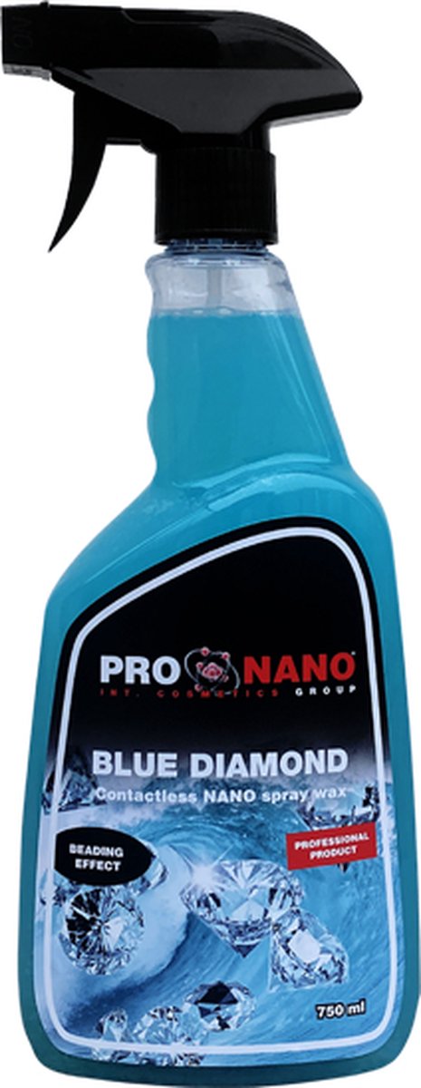 ProNano | Pro Nano Blue Diamond Wax 750ml | Auto Wax | een extreme hydrofobiciteit waardoor een parelend ‘waterdruppel’-effect ontstaat.