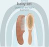 Baby Borstel - Baby Verzorginsset - Baby Kam - Baby Setje - Baby Manicureset - Baby borstel en kam - Houten Baby Kam