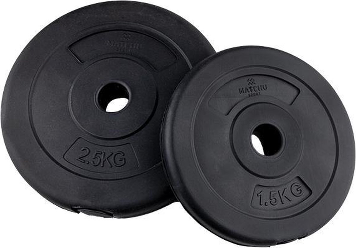 Matchu Sports - Dumbbell set - Verstelbare Dumbells - Halterset - Gewichten - 2 x 10 kg - Set van 2 stuks - Zwart thumbnail 6