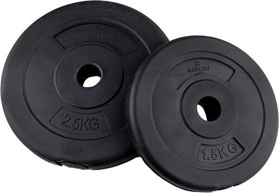 Matchu Sports - Dumbbell set - Verstelbare Dumbells - Halterset - Gewichten - 2 x 10 kg - Set van 2 stuks - Zwart - Matchu Sports