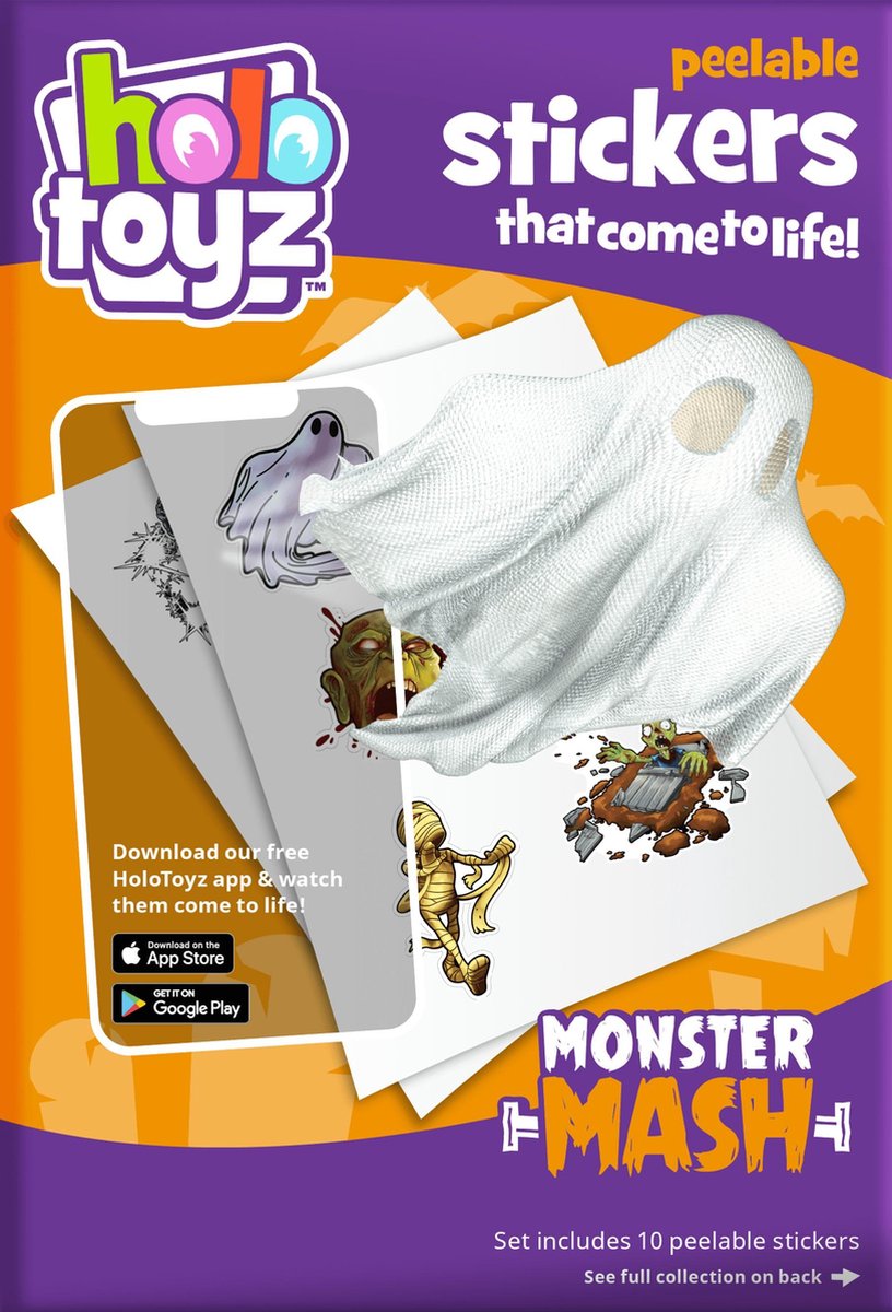 Stickers Afpelbare Monster Mash - Holotoyz