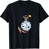 Bitcoin Cryptocurrency T-shirt - 'Naar de Maan' / 'To the Moon' - Zwart - Maat S - Heren