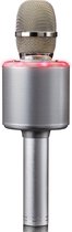Lenco BMC-085 - Bluetooth® Karaoke microfoon met speaker en verlichting - Zilver