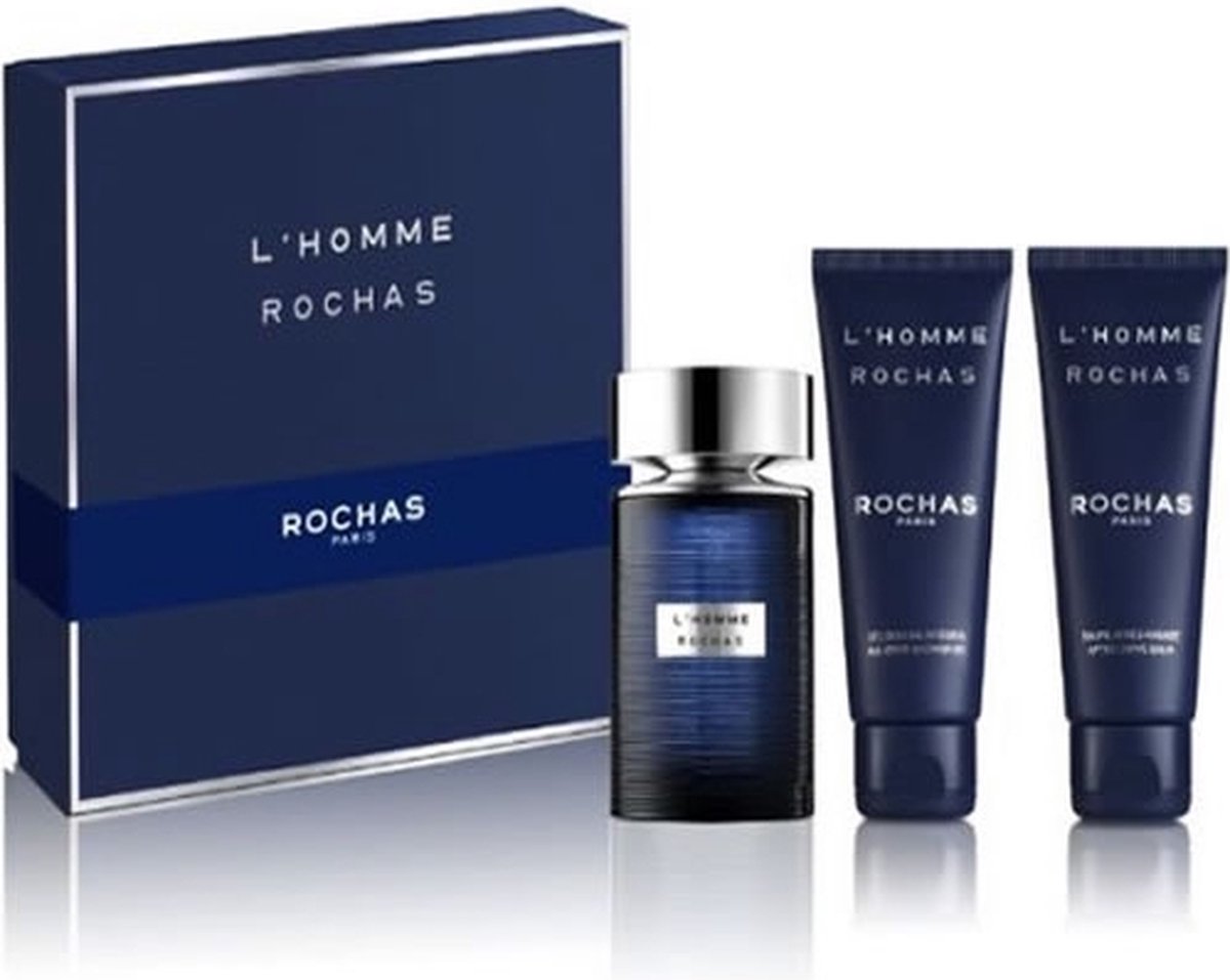 Parfumset voor Heren L'homme Rochas EDT (3 pcs) (3 pcs)