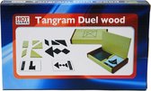 Tangram dubbel kist blank hout+60 kaart.