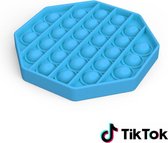 Pop it Fidget Toy- Bekend van TikTok - Hexagon - Blauw