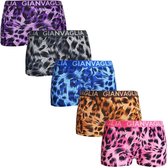 Dames boxershorts | 5-Pack | Maat XXL | GIANVAGLIA | Vrouw Meisje | Onderbroek