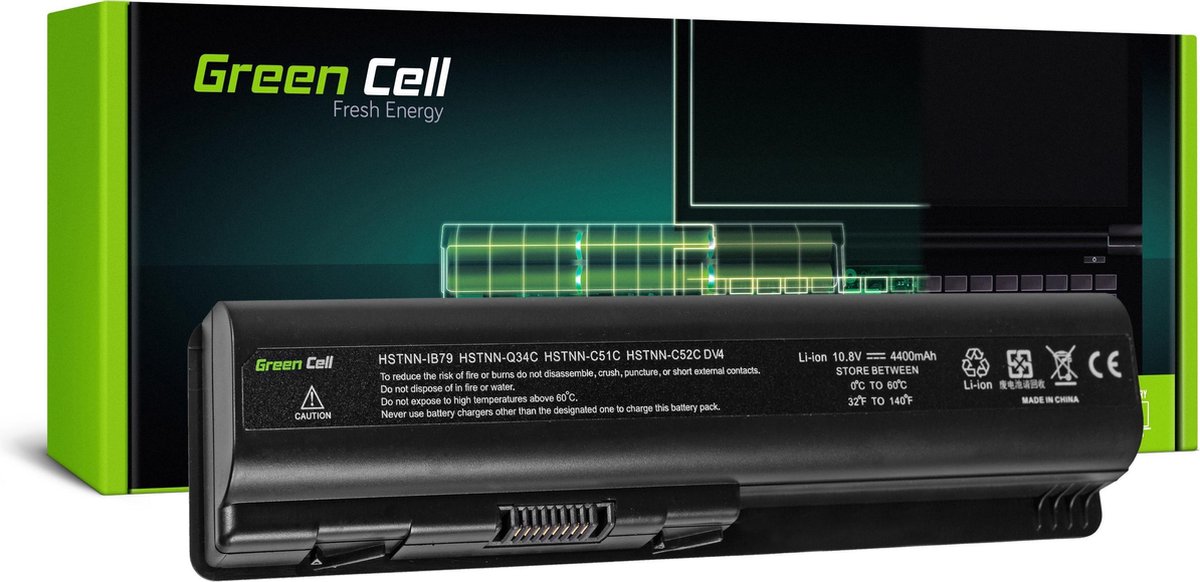 GREEN CELL Batterij voor HP DV4 DV5 DV6 CQ60 CQ70 G50 G70 / 11,1V 4400mAh