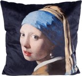 Sierkussen "meisje met de parel" 40x40 cm