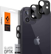 Spigen -  Apple iPhone 12 Mini  - Camera Lens Glass Protector - Zwart - 2 Stuks